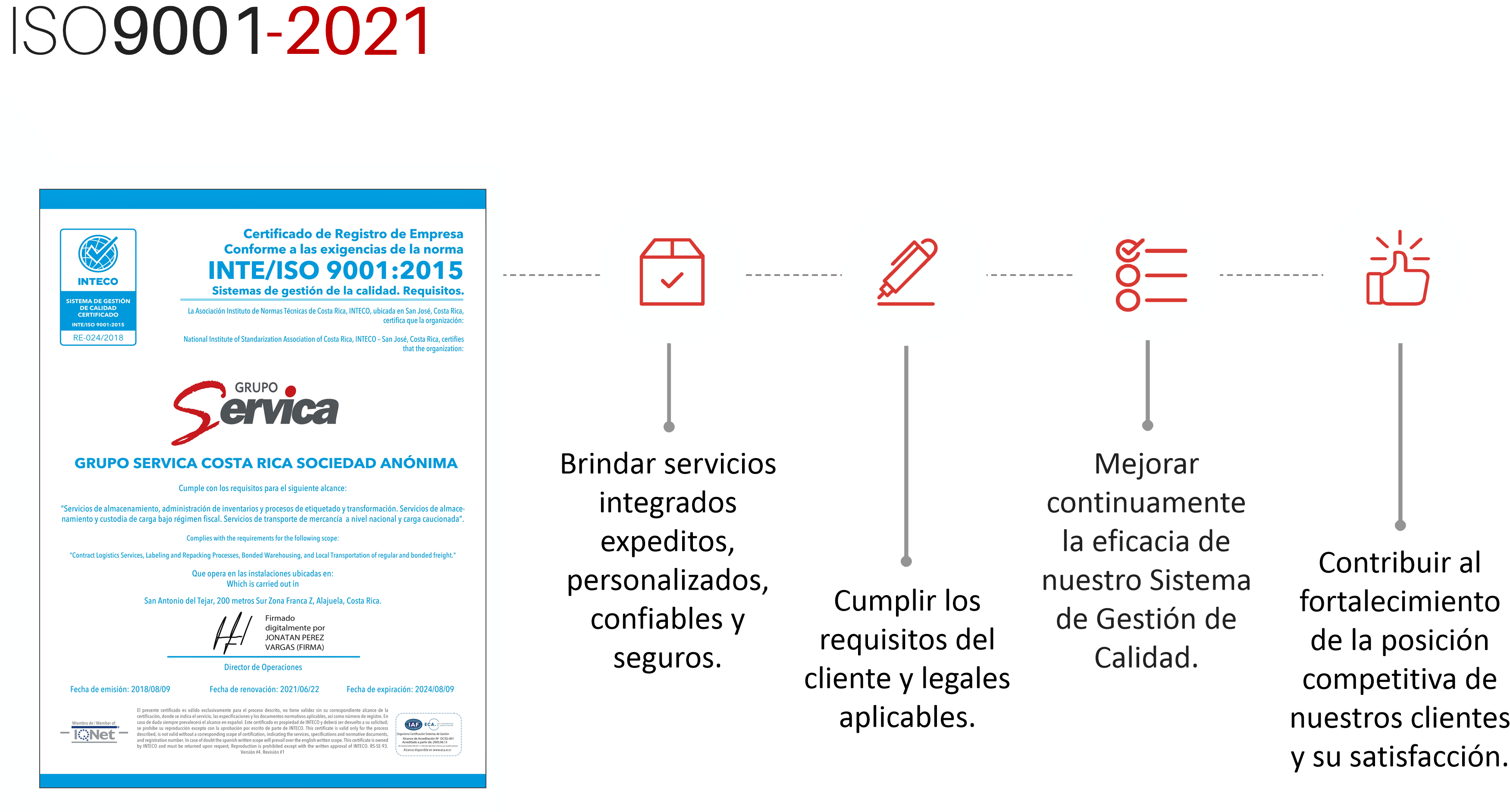 Grupo Servica - ISO 2015